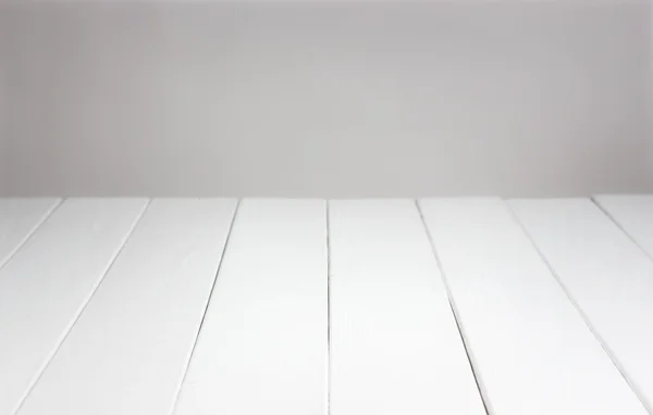제품 디스플레이 몽타주에 대 한 백색 나무 배경 — 스톡 사진