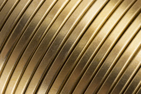 Textura em metal dourado ondulado — Fotografia de Stock Grátis