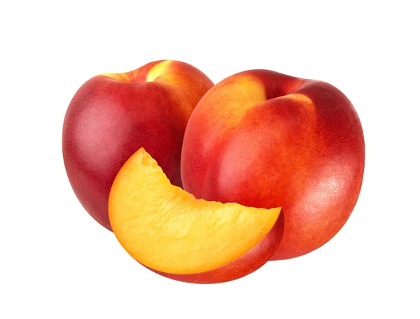 Персик або нектар ізольовані на білому тлі — стокове фото