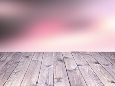 Ürün için ahşap masa