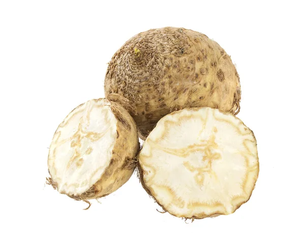 Celery root isolated on a white background — Stock Photo, Image