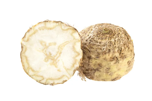 Celery root isolated on a white background — Stock Photo, Image