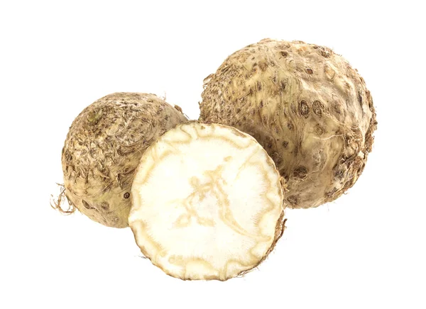 Celery root isolated on a white background — Stock Photo, Image