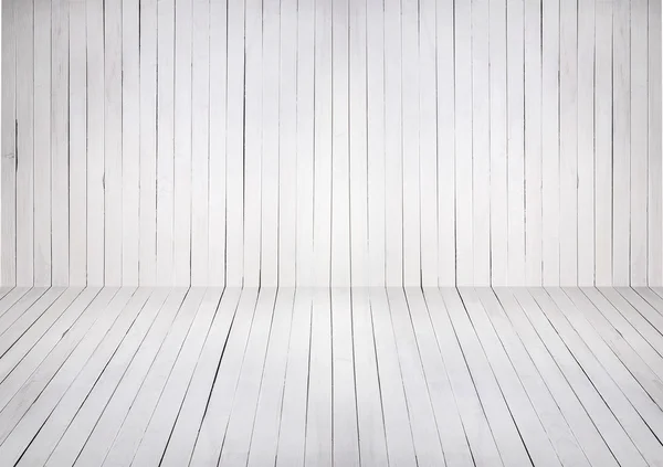 Weißer Holz Hintergrund vor Produkt — Stockfoto