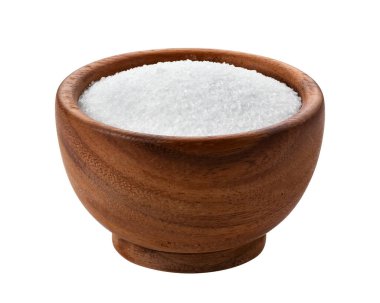 Tahta kasedeki şeker kesme yolu ile beyaz arka planda izole