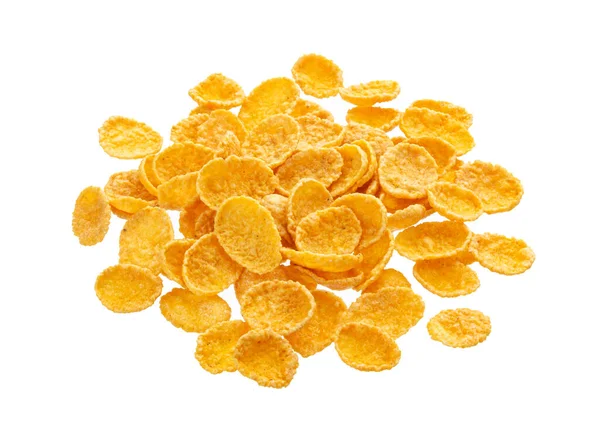 Cornflakes isoliert auf weißem Hintergrund mit Clipping-Pfad — Stockfoto