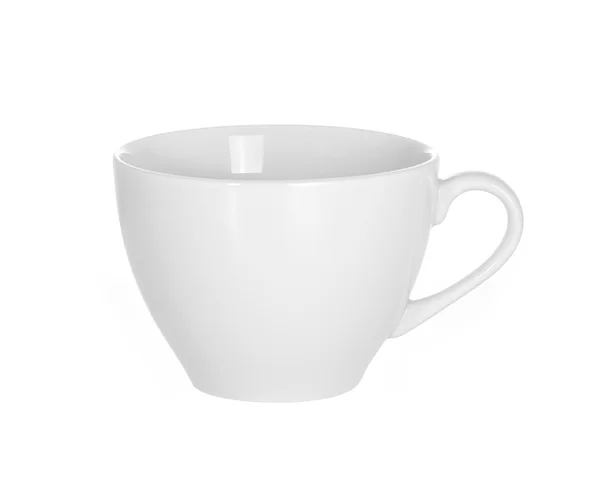 화이트 컵 흰색 절연 — 스톡 사진
