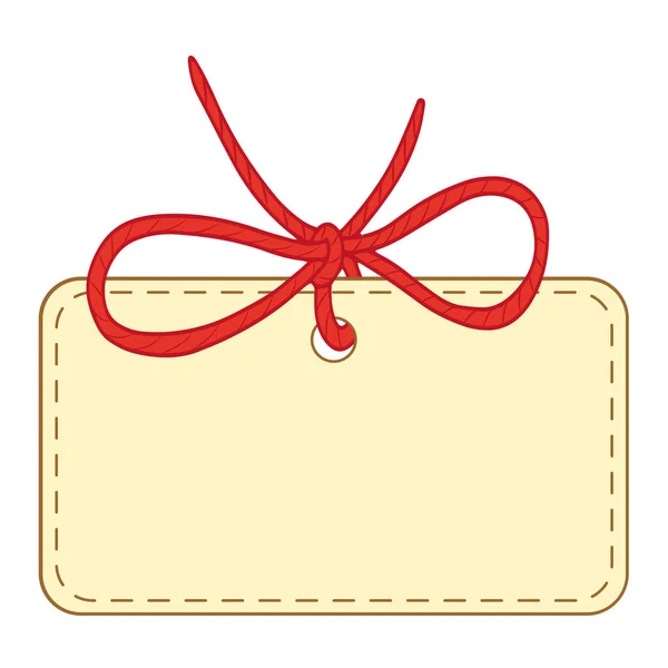 Rectangle Tag Price Tag Beautiful Style Holiday Wedding Greeting Card — Διανυσματικό Αρχείο