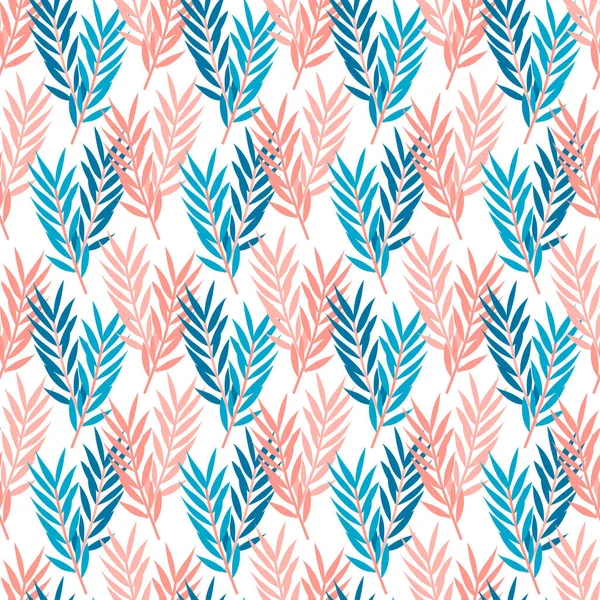 Ağaç dalları ve çam ağacı desenli dikişsiz çiçek deseni. Vektör organik arkaplan