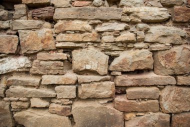 Taş duvar eski kale