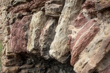 Taş duvar eski kale