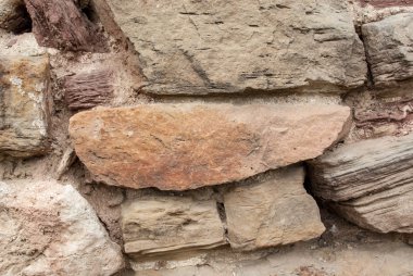 Taş duvar eski kale