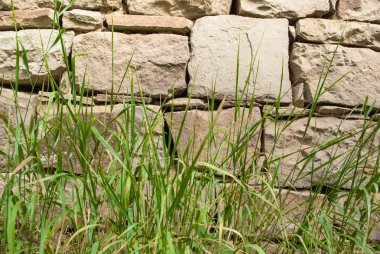 Taş duvar eski kale