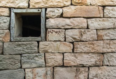 Taş duvar eski kale