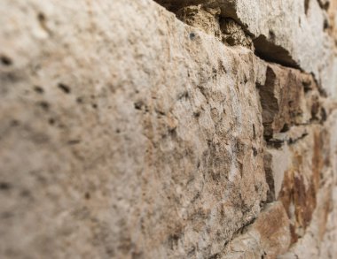 Taş duvar eski kale