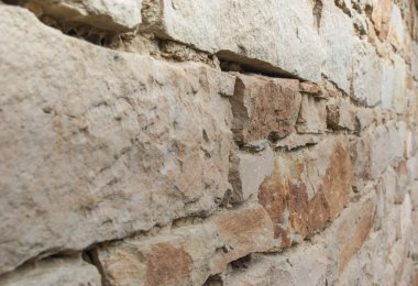 Taş duvar eski kale