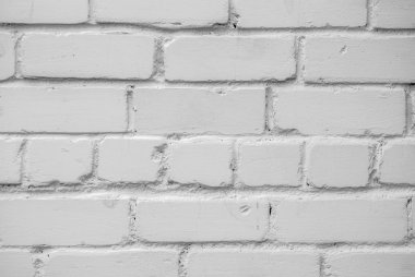 Beyaz tuğla duvar