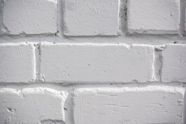 Beyaz tuğla duvar
