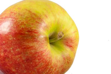 Sulu kırmızı ve sarı elma yakın çekim