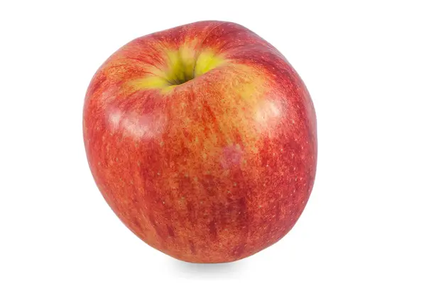 Leckere reife rote Äpfel, Nahaufnahme auf weißem Hintergrund. — Stockfoto