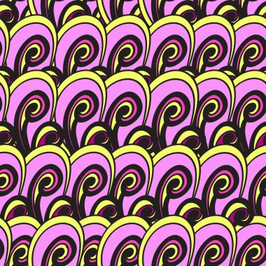 Seamless multicolor summer pattern. Bright vector hand drown bac