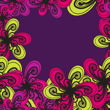 Vektör çiçek desenli. Arka plan. Kapitone doku zekâ