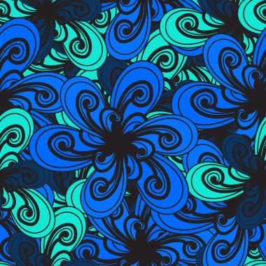 Abstract vector background. Colorful pattern. Floral seamless ba