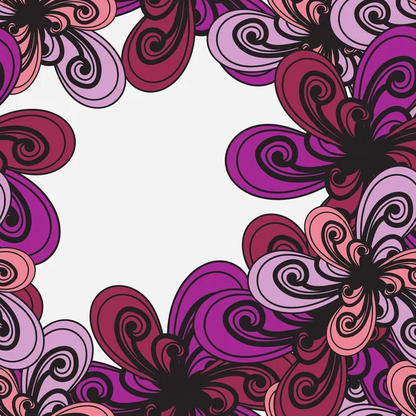 矢量花卉图案。抽象背景。绗缝纹理机智 — 图库矢量图片