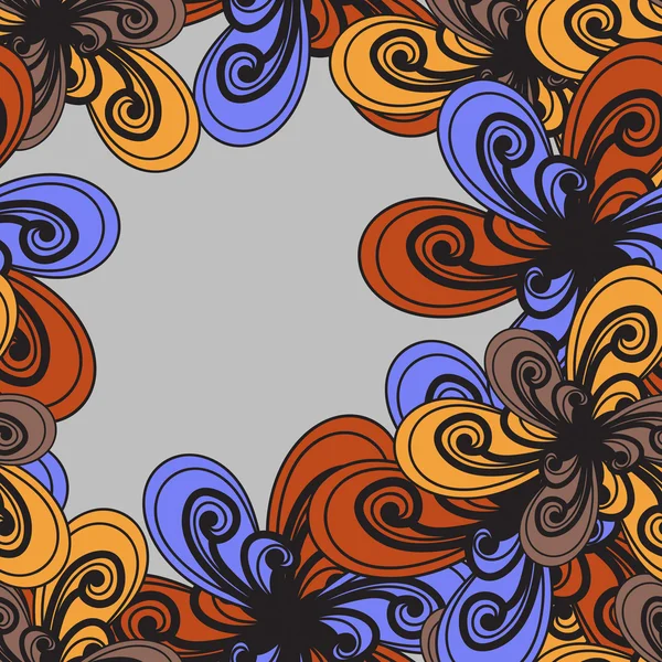 Patrón floral vectorial. Fondo abstracto. Textura acolchada ingenio — Archivo Imágenes Vectoriales