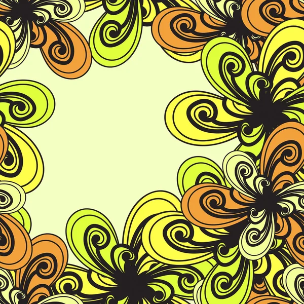 Vektorflorales Muster. Abstrakter Hintergrund. Quilting Textur Witz — Stockvektor