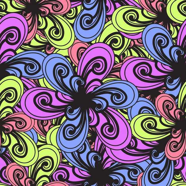 Abstract vector background. Colorful pattern. Floral seamless ba — Διανυσματικό Αρχείο