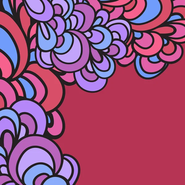 Vector hand drawn  pattern. Colorful abstract wavy pattern. — Stockový vektor