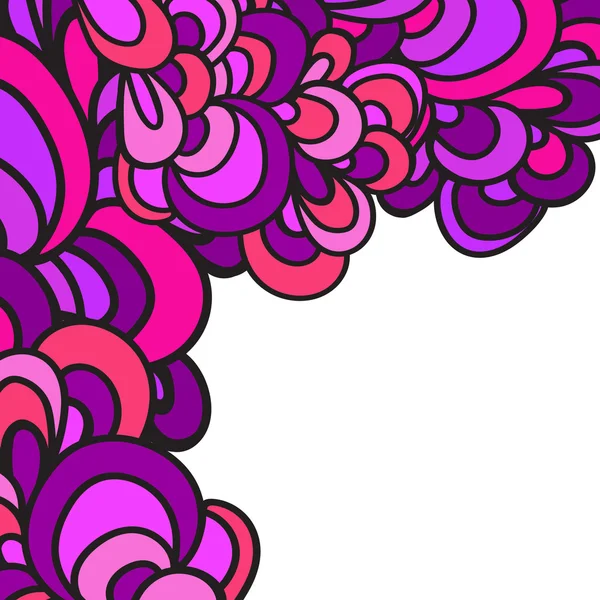 Vector dibujado a mano patrón. Patrón ondulado abstracto colorido . — Vector de stock
