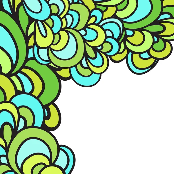 Vector hand drawn  pattern. Colorful abstract wavy pattern. — Stockový vektor