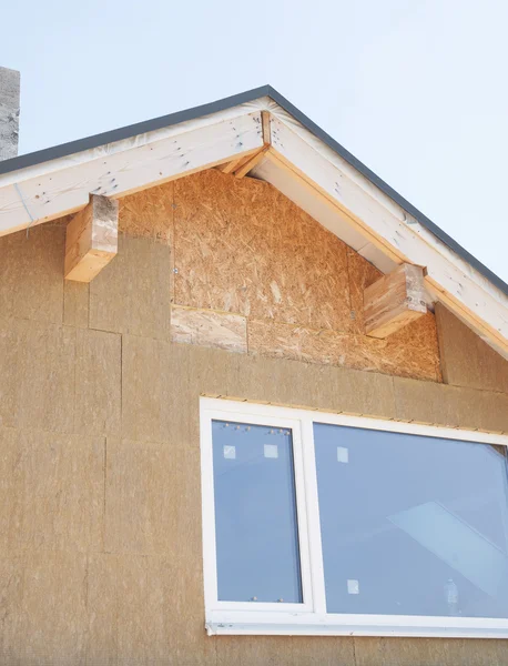 Close up on Attic Insulation. Building insulation, added to buildings for comfort and energy efficiency. — Stock Photo, Image