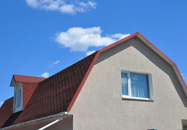 Attic Dormer Window Roofing Construction — Stock Photo, Image