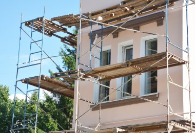 Boya ve sıva dış House iskele cephe duvar sıvama kapat.