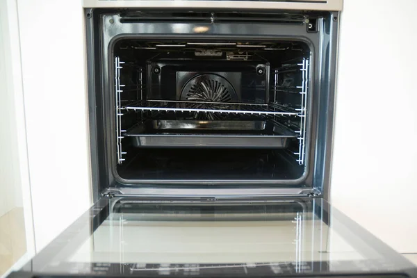 Scelta Elettrodomestici Cucina Forno Elettrico Una Vista Interna Forno Elettrico — Foto Stock