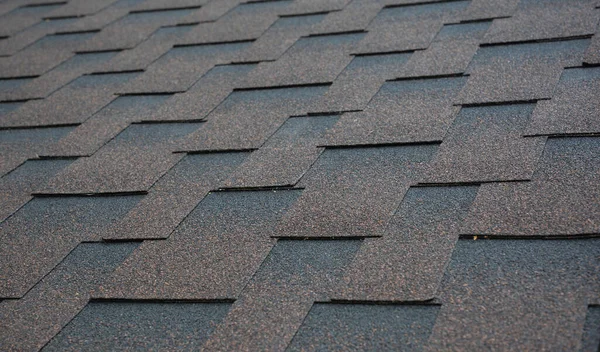 Architectural Dimensional Asphalt Shingles Roofing Material Background Brown Copper Asphalt — Stock Photo, Image