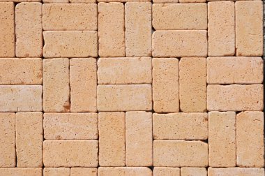 Güzel Alman seramik klinker Pavers Patio için. Zemin döşeme da bir yolu yürümek için bir kaldırım detay dokulu arka plan