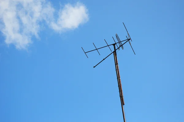 Oude rusy televisie-antenne — Stockfoto
