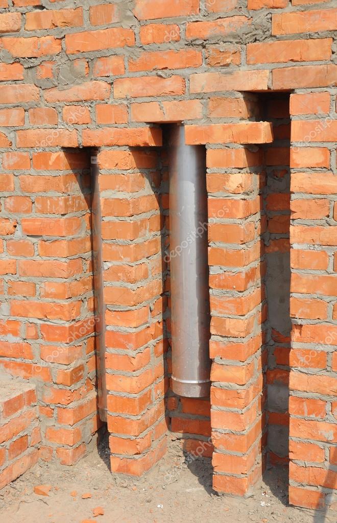 Installed In Brick Wall Metal Chimney For Fireplace Stainless S