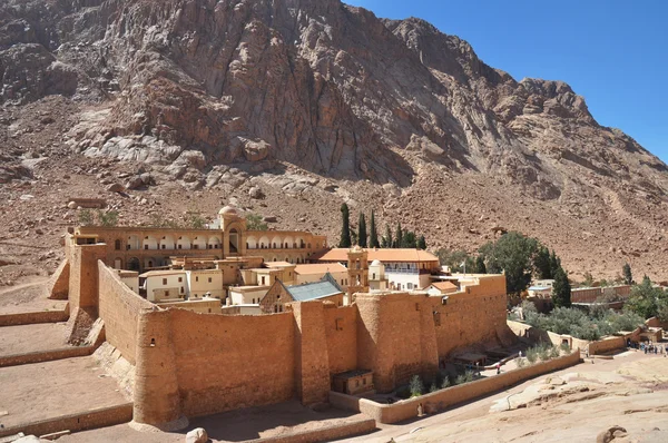 Mountain cloister landscape. Saint Catherine's Monastery in Sinai Peninsula, Egypt. — 스톡 사진