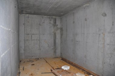 Binanın beton depolama Cellar veya Tornado barınak iç