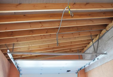 Garage Door Post Rail and Spring Installation Assembly and Garag
