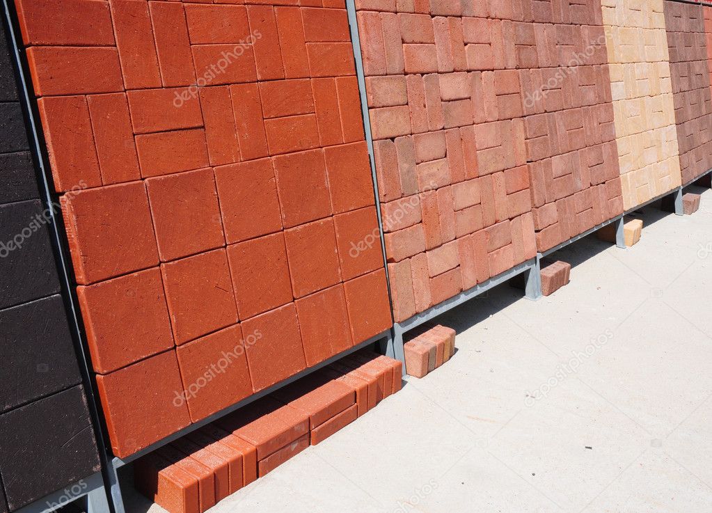 Pilas Varios Para Venta Materiales Construcción Adoquines Hormigón Coloreado Adoquines Foto De Stock Thefutureis 91784778