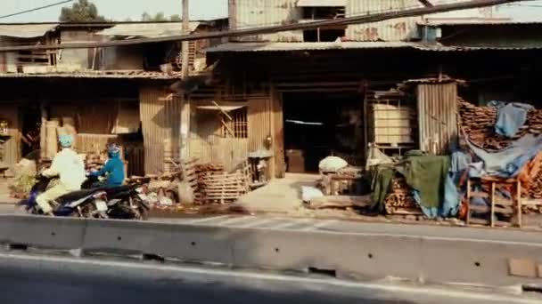 Ruchu drogowego miasta Wietnamu — Wideo stockowe