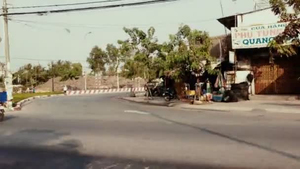 Vietnam city road traffic — Stock Video