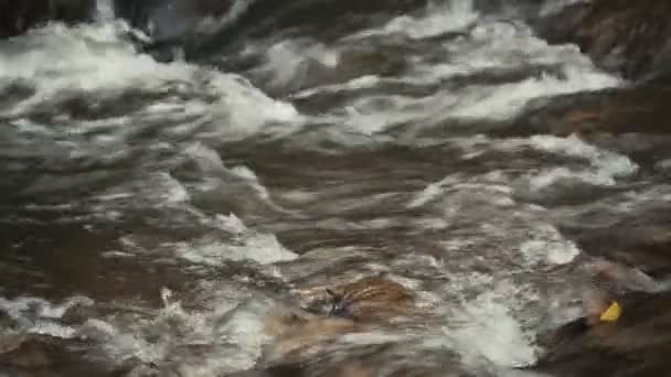 Маленький водоспад у горах — стокове відео