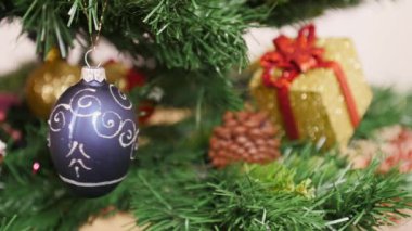 Noel dekorasyon ağaç mor Top. Pan